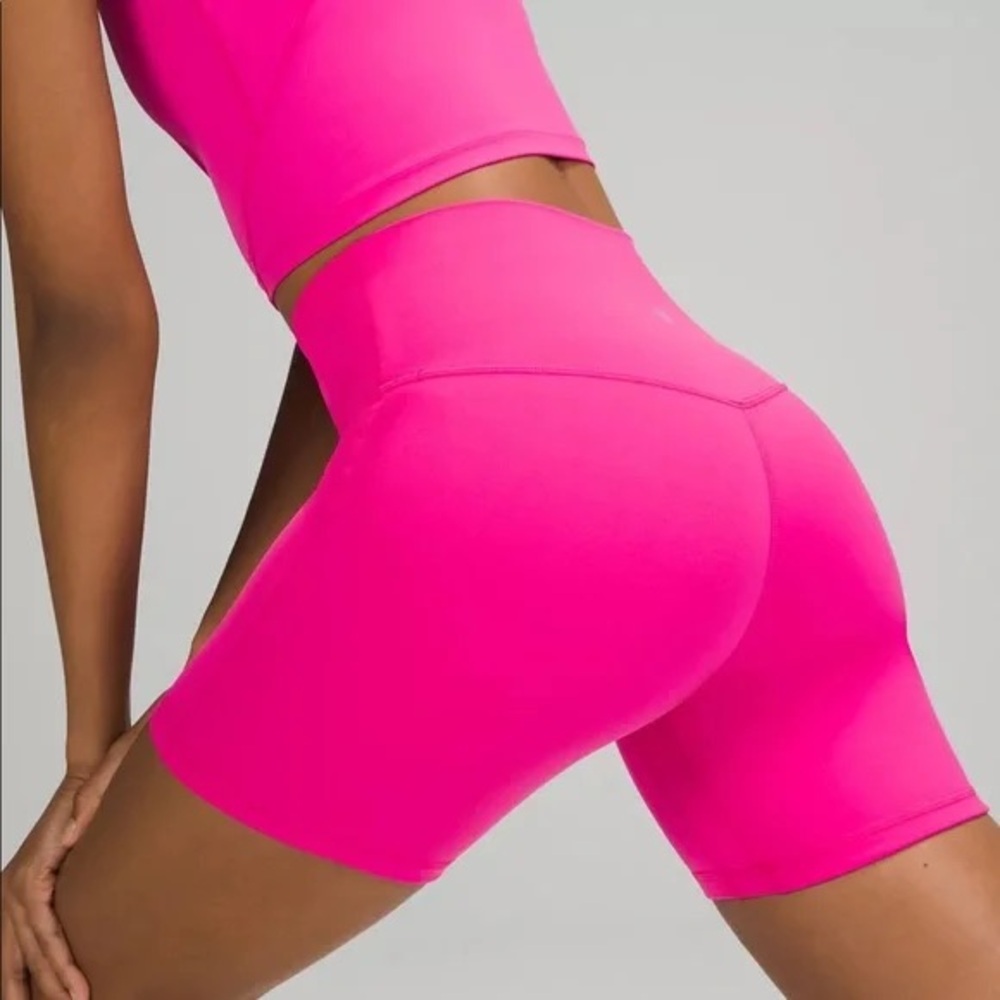 Lululemon Wunder Under Ripened Raspberry Biker Sh… - image 4